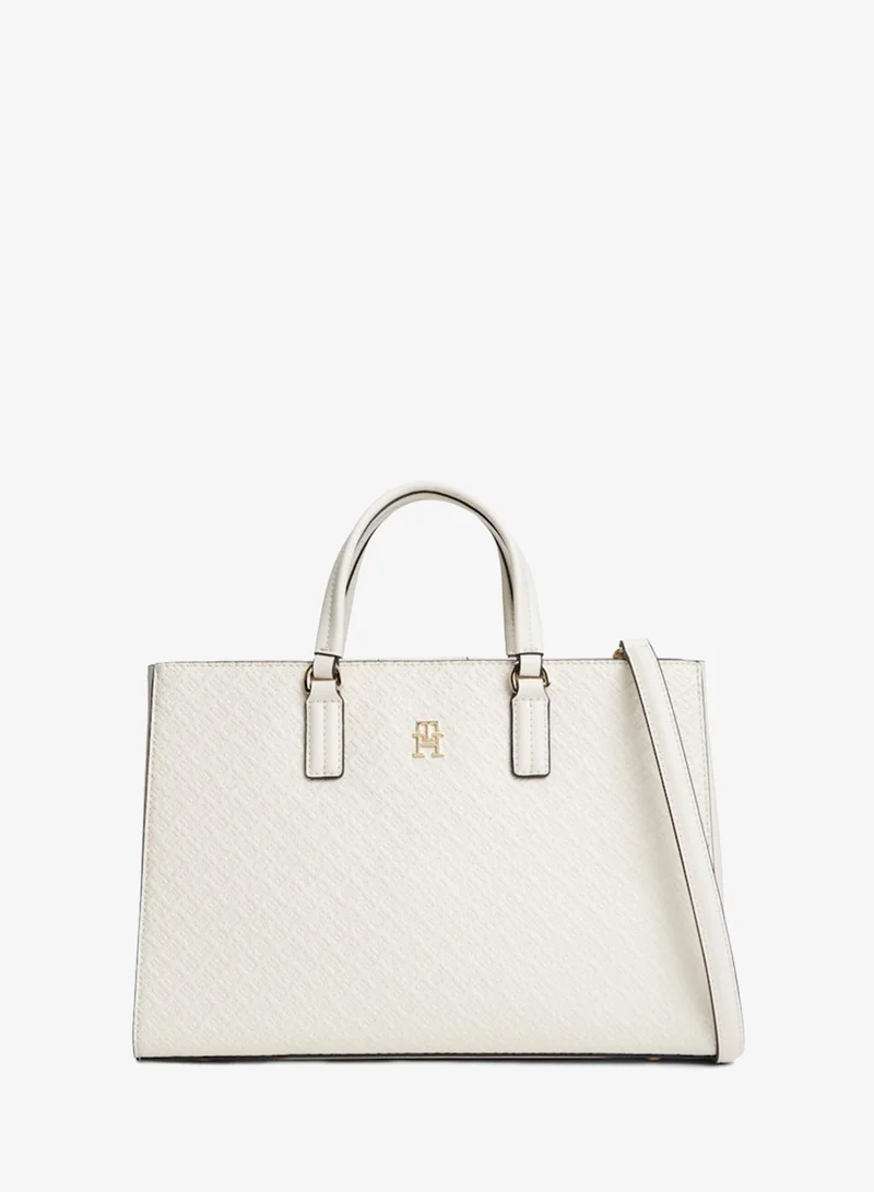 TOMMY HILFIGER Essential Monogram Crossbody Satchel